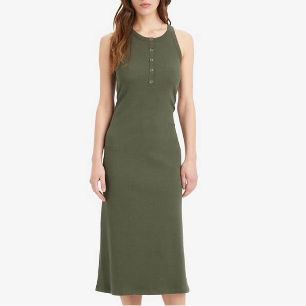 NWT Levi’s Ellia Tank Dress in Green Size S